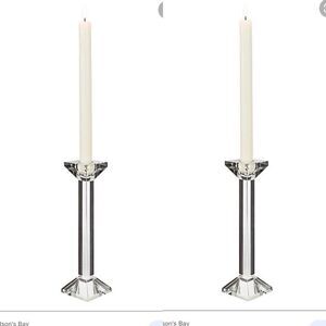 Crystal Taper Candle Holder. NEW Orrefors